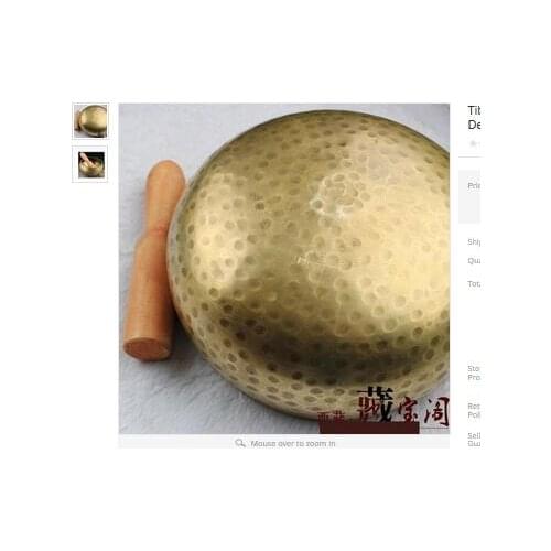 Chakra Meditation Home Decoration Religion Belief Buddhism copper singing bowls Wholesale brass Bowls Striker price Factory