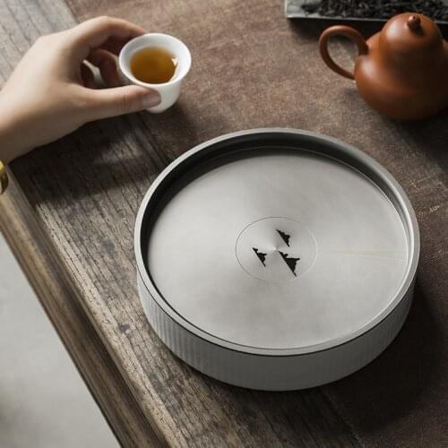 Tea Set Pot Tray Sweet Ceramic Whiteware Jianshui Small Tea Tray Tea Table Kung Fu Tea Set Accessories Tea Pot Base Tea Plate
