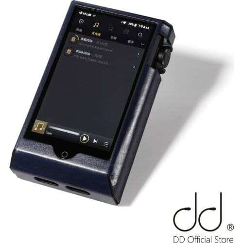 DD ddHiFi C-N6II Oil Waxed Cowhide Leather Case for Cayin N6ii/N6MKII/N62 E01&E02, Music Player/DAP Protective Cover (Deep Blue)