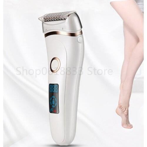 Electric Razor Women Wet and Dry Rechargeable Painless Ladies Electric Razor Body Hair Remover Leg Underarm and Bikini Slimme