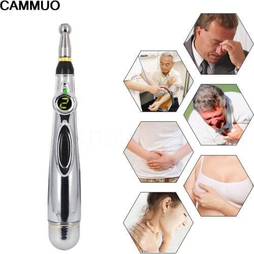Electronic Acupuncture Pen Energy Meridians Pulsed Massager Laser Therapy Tool Acupuncture Cure Massage Meridians Energy Pen