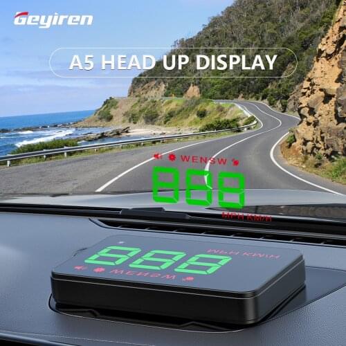 WiiYii A5 HUD satellite Newest GPS speedometer car hud head up display KM/h MPH For Car Bike Motorcycle Auto Accessories