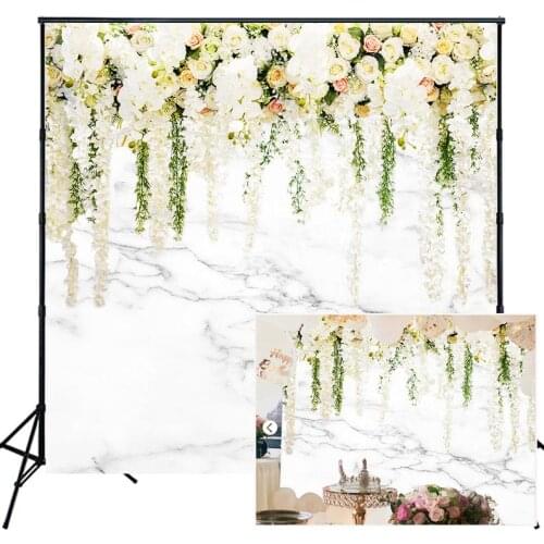 HUAYI Wedding Backdrops Bridal Shower Party Decor Photography Background Wedding Flower Custom Studio Photobooth Backdrop W-2133