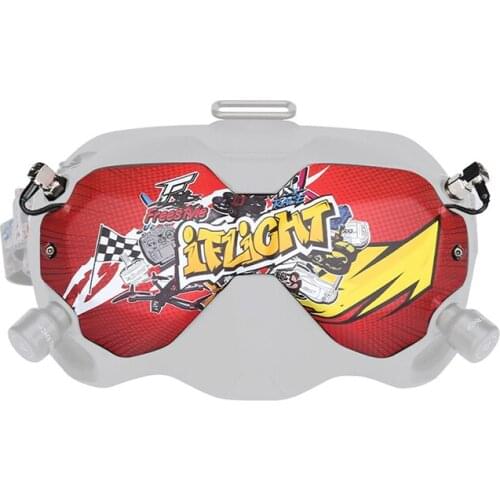 IFlight Crystal HD Patch 5.8GHz Directional Antenna Protective Shell with Crystal LHCP Short Omni Antenna for DJI FPV Goggles