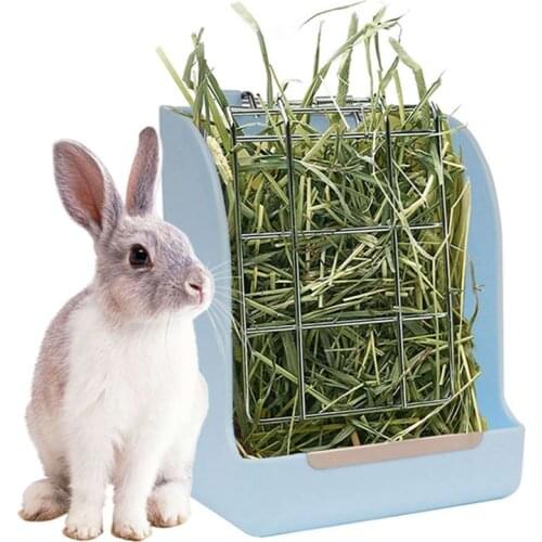Rabbit Feeder Small Pet Guinea Pig Chinchilla Cage Accessories Fixed Food Container Bowl Pet Supplies