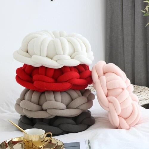 Ring Shape Knot Cushions Donut Shaped Throw Pillow Handmade Comfortable Seat Cushion Personality Flower Shape Pillows Home Decor