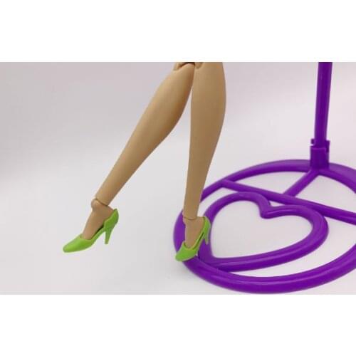 Doll shoes green high heels toy shoes accessories for your barbie dolls BBIA23