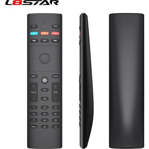 L8star G40 Air Remote Mouse Voice Gyro Control Full Keys IR Learning Remote Control For Apple TV For Vizio For Roku Smart TV Box