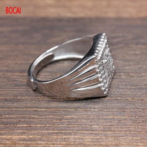 Real 925 silver ring handmade plain silver mens silver ring