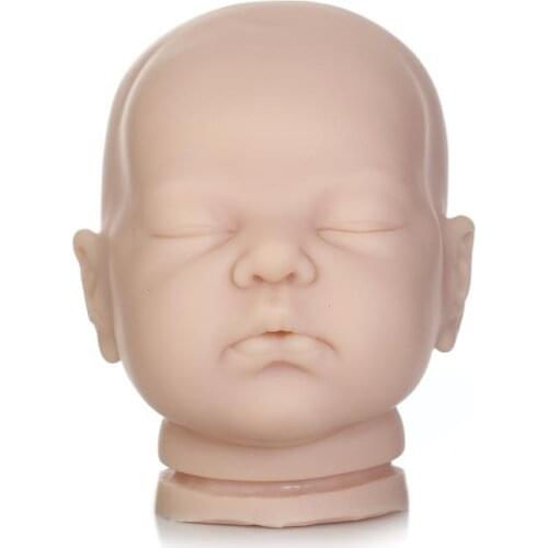 Baby reborn Doll Model Kit Soft Silicone vinyl Reborn Kit Prototype Head Arms Legs cloth body doll parts Accessories