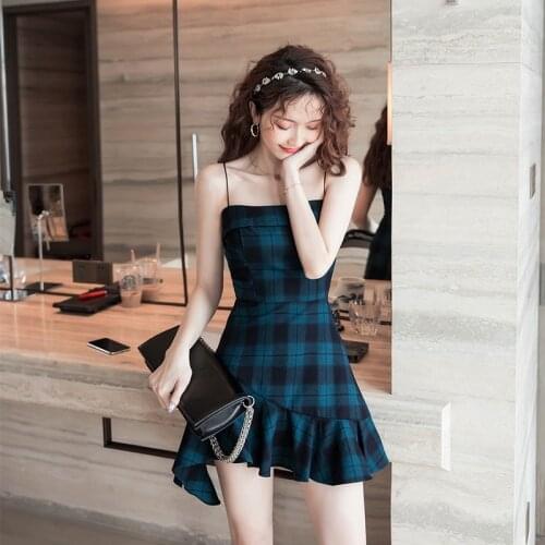 New arrival fashion party dress women elegant vintage sexy strap strapless ruffle temperament preppy style asymmetrical dress