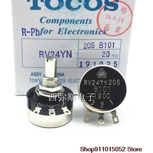 Original TOKYO Japan TOCOS lap carbon film potentiometer RV24YN20SB101 B201 B501