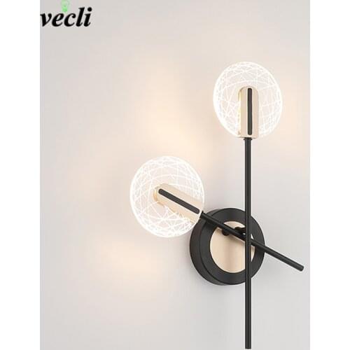 Modern Led Wall Lamp Nordic Rotating Wall Light for Bedroom Bedside Reading Sconce Lights Home Indoor Decoration Lighting