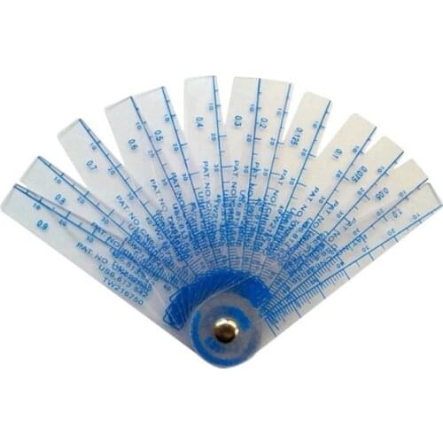 0.05-1mm Thickness Plastic Plug Feeler Gauge Gap Filler Measuring Tool With PVC Sheet