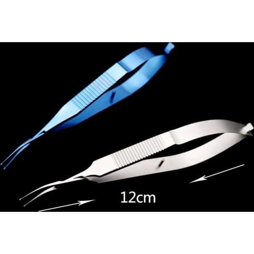 The Duck Mouth Tweezers Lens Transplantation Stainless Steel Titanium Alloy 12cm Cataract Surgery Ophthalmic Instruments
