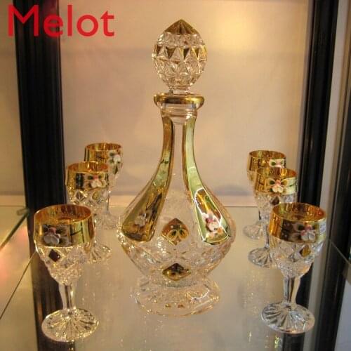 High-End Luxury Wine Set Red Wine Crystal Red Wine Glass Set Household Goblet European Style Wine Pot