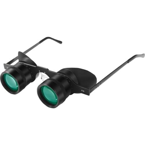 10 Times Glasses Telescope Fishing Telescope Ultra Light Green Film Bird Watching Low Light Level Night Vision Glasses Compact F