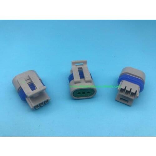 12162280 20/50/100 pcs/lots 3 pin/way plastic housing plug auto wiring harness waterproof injector connector