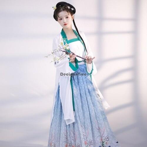 2021 chinese traditional women hanfu chinese fairy clothes hanfu clothing song dynasty chinese ancient dance costume hanfu dress