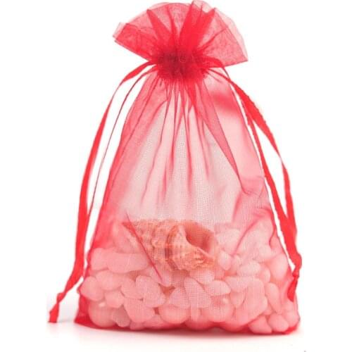 50pcs/lot 35x50cm Organza Bags Jewelry Clothes Drawable Packaging Bags Wedding Decoration Toy Party Packing Bag