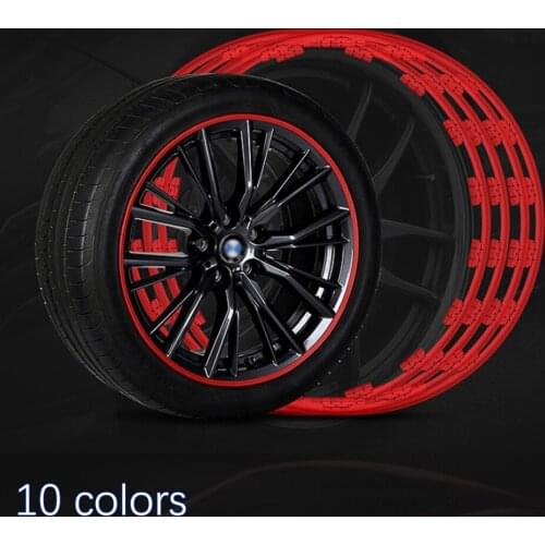 8M/ Roll Rimblades Car Vehicle Color Wheel Rims Protectors Decor Strip Tire Guard Line Rubber Moulding Trim