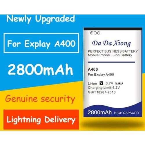 Genuine Security 2800mAh Explay A400 Battery for Explay A400 Replacement battery Mobile Phone Chargers