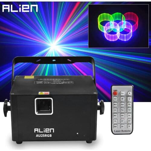 ALIEN Remote DMX 5IN1 RGB ILDA 3D Animation SD Card Laser Projector Scanner Pro Stage Lighting DJ Disco Bar Club Wedding Effect