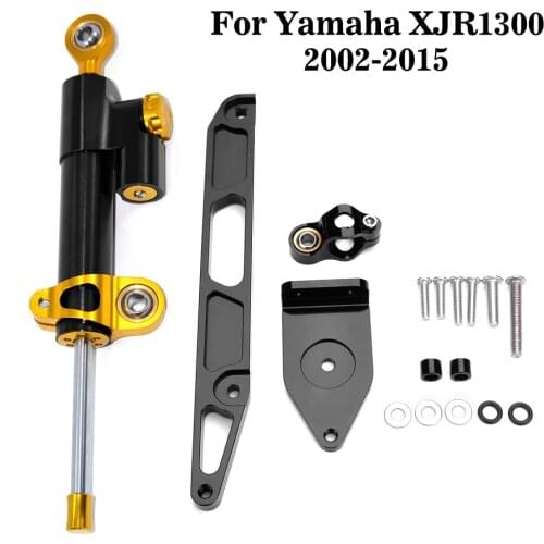 For YAMAHA XJR1300 XJR 1300 2002-2015 Stabilize Steering Damper Mount Bracket Motorcycle Steering Stabilizer Damper Mounting