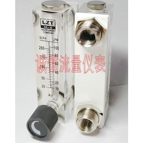 Gas adjustable flowmeter LZT-6T panel air flowmeter 10-100LPM 20-200SCFH