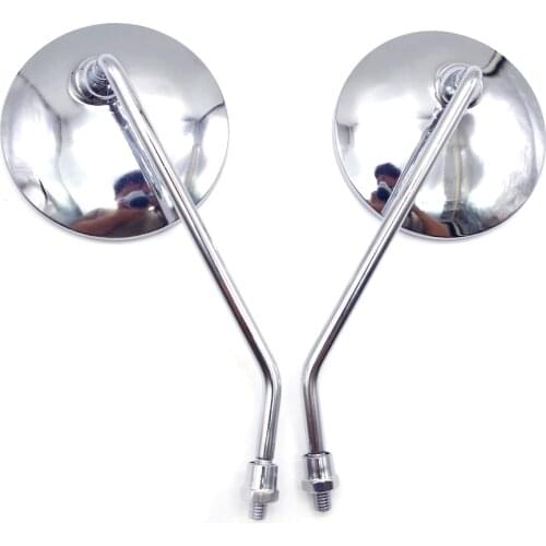 Chrome Motorcycle Rearview Mirrors Round Side Mirrors Scooter Accessories FOR piaggio Fly 150 LX 50 4V Vespa GTS 300 ie Super