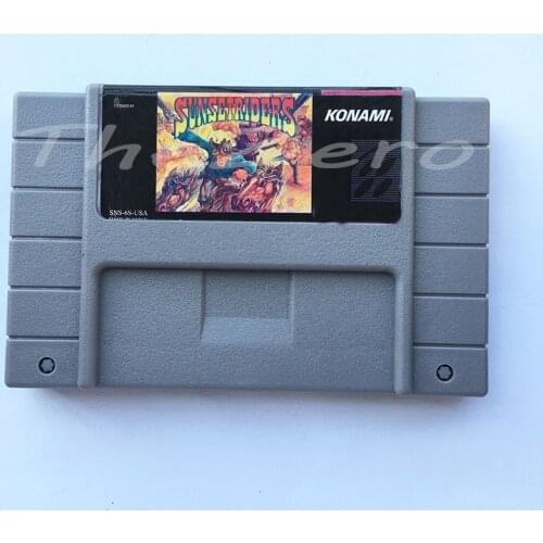 Sunset Riders Video Game USA Version for 16 bit Super Game Card Cartridge Card for 46pin NTSC Game Player