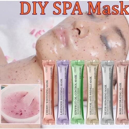 DIY Spa Mask Collagen Rose Hyaluronic Acid Peel Off Rubber Soft Mask Powder Moisturizing Anti Aging Wrinkle Lock Water