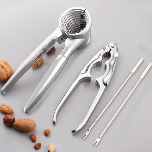 Kitchen Nut Sheller Clip Tool Clamp Plier Cracker Zinc Alloy Nutcracker Sheller Crack Almond Walnut Pecan Hazelnut Filbert Nut