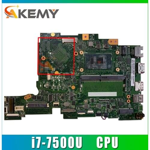 Akemy laptop Motherboard For ACER Aspire P449 i7-7500U Mainboard PA4DB SR2ZV DDR4