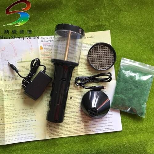 Mini Lawn Flocking Machine Static Grass Applicator Train Wargames Model Scenery Battery Powered or Chargeable NEW