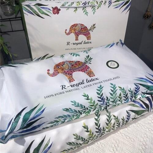 2021New Manufacturers spot Thai natural elephant wolf tooth particles latex single pillow pillow supply source