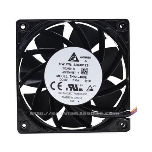 New original THA1248BE 48V 2.50A 12038 12cm 48V ultra violence aluminum frame fan