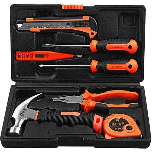 New 39 Pcs/Set Portable Hand TooL Set Household Toolbox General Repair Tool With Screwdriver Pliers Hammer Utility Knife Box