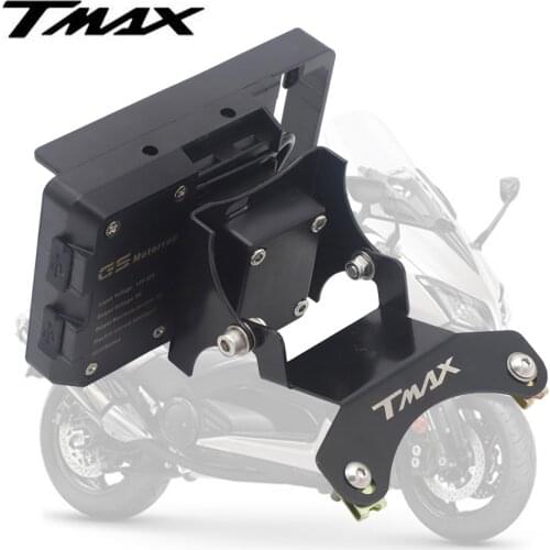 Motorcycle Front Phone Stand Holder Smartphone Phone GPS Navigaton Plate Bracket For YAMAHA TMAX 530 T-MAX 530 2017-2019