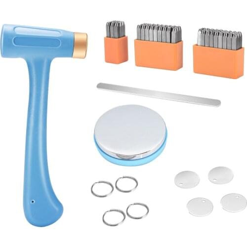 Stamped Letter Punch Set For Jewelry Hammer Hand Making Tool Steel Suit Craft Projects Metal Stamping Kit Stenciled Letters