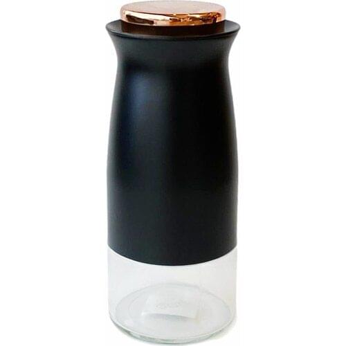 Zücev Symbol Kitchen ART-135 25 cm. Vacuum Jar With Lid Black