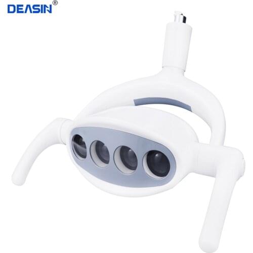 Dental 4 LEDs Shadowless Dental Operation Lamp Sensor Induction Lighting White Yellow Color Temperature Illumination Adjustable
