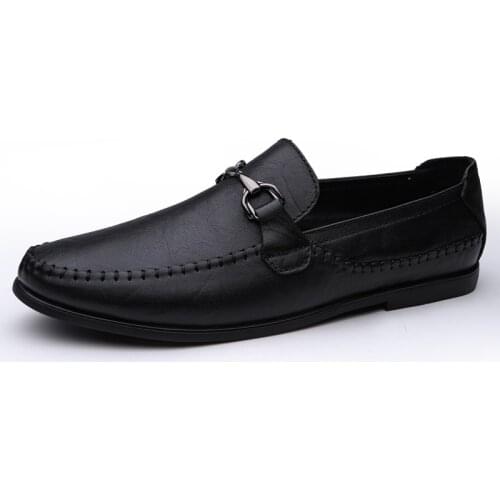 Genuine Leather Men Casual Shoes Brand Men Loafers Breathable Slip on Driving Shoes British Style Handmade Soft Luxury Shoes Men