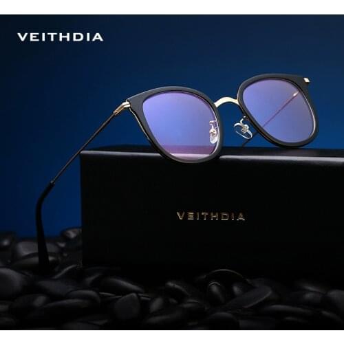 VEITHDIA Unisex Fashion Women Glasses Frame Men Eyeglasses Frame Vintage Clear Lens Glasses Optical Spectacle Frame 1232