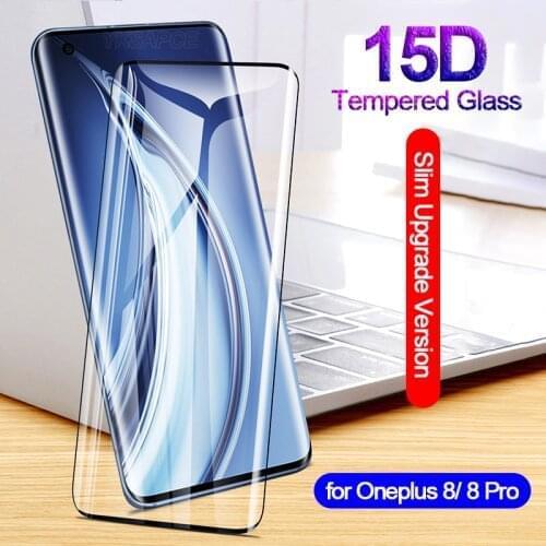 3D Curved edge Full Cover 9H Tempered Glass For Oneplus 7 7T 8 Pro 7pro 7T Pro Screen Protector Film Anti Scratch