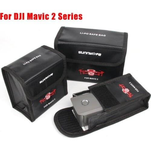 Battery Protective Storage Bag LiPo Safe Bag Explosion-proof for DJI Mavic 2 Pro Mavic2 Zoom Quadcopter (Hold 1/2/3 Batteries)
