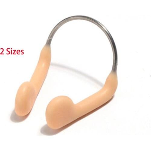 Nose Clip Durable No-skid Soft Silicone Steel Wire Clip for Swimming Diving Water Sports Swimming Nose Clip Skin Color