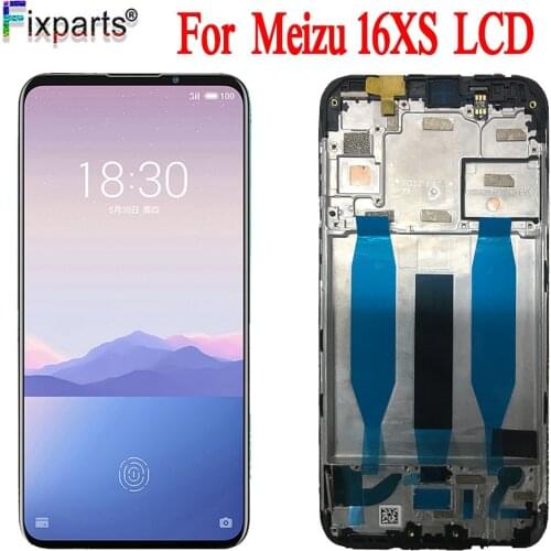 AMOLED Display For Meizu 16XS LCD Display Touch Screen Digitizer With Frame For Meizu 16 XS 16XS M926Q LCD Screen Replacement
