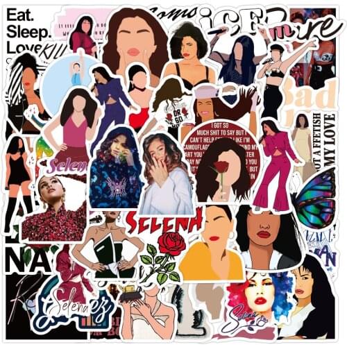 10/30/50PCS Singer Selena Gomez Graffiti Stickers Decal Cool Guitar Skateboard Guitar Travel Snowboard DIY Waterproof Sticker