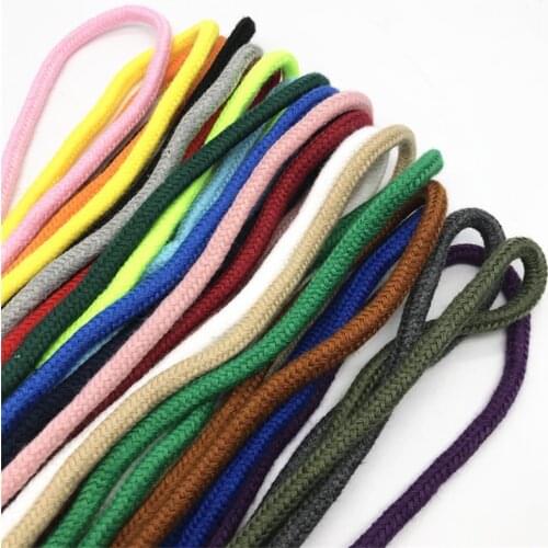 10M*6mm Color Cotton Rope Sweater Hat Rope Sports Pants Waist Round Rope DIY Paracord Rope String Mask Pendant Fabric Mask Ropes